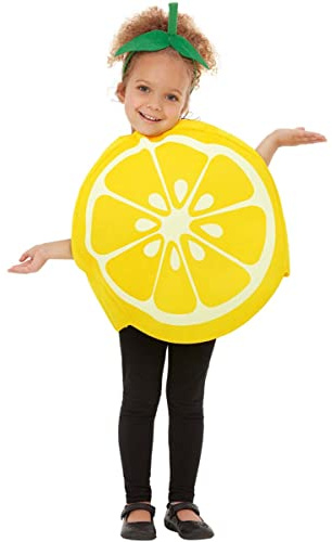 Funidelia | Costume da Limone per Bambina e Bambino Taglia 7-12 Anni Frutta, Cibo - Giallo