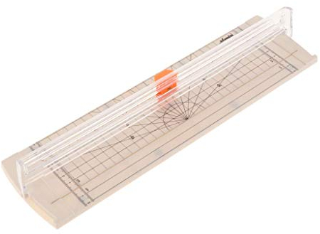 Tubayia A2 A3 A4 A5 Papierschneider Papier Schneidegerät Schneidemaschine für Zuhause, Büro (Weiß)
