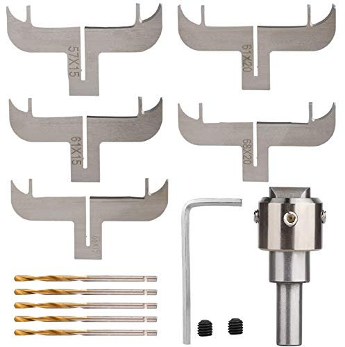 TETHYSUN Juego de herramientas de madera para pulsera y fresado de anillos de carpintería de dureza, brocas para manualidades, anillos de joyería, suministros de decoración