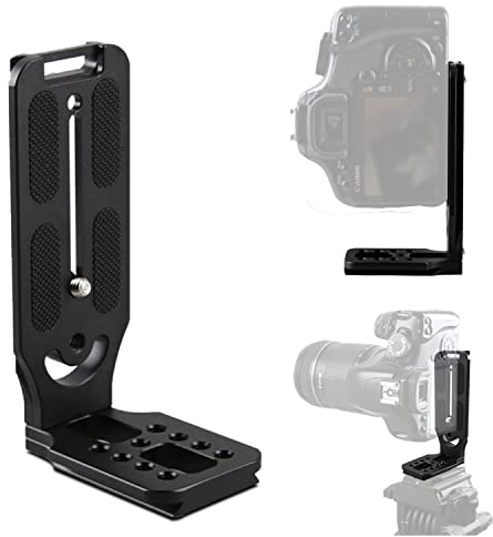Kamera Solide Aluminium L-förmigen vertikalen Schnellwechselplatte für Stativ-Kugelkopf mit 1/4 Kameraschraube für Manfrotto DJI Zhiyun Canon Nikon Sony Spiegellose Kamera