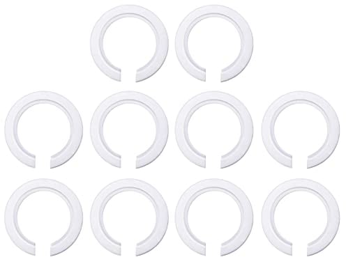 10 Pack E27 to E14/B22 Plastic Lamp Shade Ring Converter, Screw Lamp Shades Reducer Washer E27 Lamp Ring, 42mm to 29mm Light Shade Adapter with Duplex Ring Fitting, White