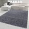 Teppich-Traum Flauschiger Shaggy Esszimmer Teppich | pflegeleicht & strapazierfähig | in anthrazit, Größe 200 x 290 cm