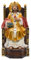 Statue von Christus dem König, Jesus sitzt auf Dorn und hält ein Zepter, schöne Heimdekoration, tolles katholisches Geschenk für Erstkommunion, Konfirmation, Ordination und Hochzeiten