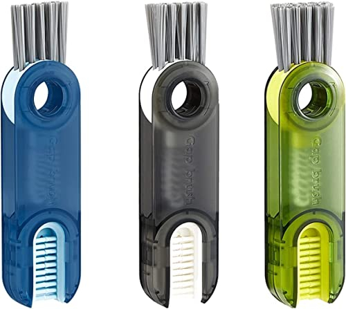 3 in 1-Cup Lid Cleaning Brush Set, Multifunctional Insulation Cup Split Cleaning Tools, Mini Silicone Bottle Cup Holder Cleaner, Home Kitchen Cleaning Tools