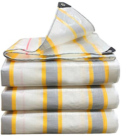Telone Occhiellato Impermeabile Telo di Protezione Pesante Antipioggia Copertura da Esterno,Antistrappo,Protezione Anti UV e Antipioggia in PE per Barca, Legno, Auto, Piscina,180 g/m²,2x2m