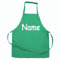Elefantasie Personalisierte Schürze mit Name, Kochschürze für Backen, Kochen, Malen, Geschenkidee für Kinder und Erwachsene 11-99 Jahre grün