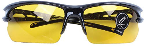 RIYAN Schwarz-gelbe Nachtsicht-Sonnenbrille für den Außenbereich
