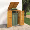 Yolola Single Garbage Bin Shed 70x89x117 cm, Solid Wood Acacia Wheelie Bin Shed, Wooden Wheelie Bin Storage with Roof Garbage Cover Trash Garden Shed Tidy Outdoor Hideaway