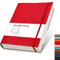 RETTACY Notizbuch B5 liniert - Dickes Tagebuch mit 320 nummerierten Seiten, 1 Rücktasche und hochwertigem Softcover für Frauen und Männer im Büro oder in der Schule, 19 x 25 cm - Rot