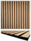 3D Akustik Lamellen Wandpaneele Holzoptik 52x52 cm – Leicht & Schallabsorbierend, Echtholz auf PET Filz, Design für Wand & Decke, 10 mm stark (11003A)