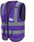 Purple hi vis jackets high viz Class 2 hi vis Zipper Front High Visibility vest Hi Vis Executive Vest Waistcoat with Phone & ID Pockets