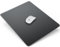 LANGBOHOS Glass Mouse Pad Micro Etched Surface and Whole Silicone Base,Improved Precision and Speed,Durable, Easy to Clean, Suitable for Gaming and Office Use (Black)