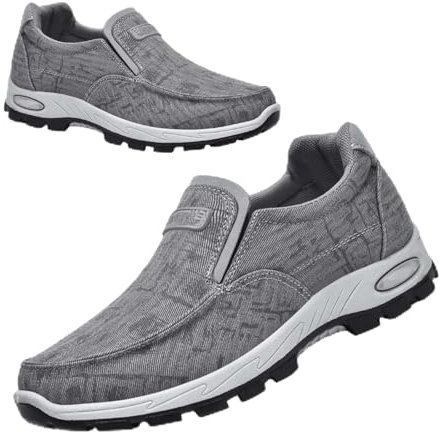 AZMAHT Homme Chaussures Pieds sensibles Chaussures de Sport Homme Chaussure Minimaliste Homme Chaussures de Sport en Salle Homme Chaussures orthopédiques Homme,Gris,44/270mm