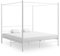 Himmelbett Weiß Metall 200x200 cm, 325070