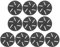 10Pcs Replacement Foot Roller Heads for Electric Foot File Extra Coarse Refill Rollers for Callus Remover Pedicure Tool Smooth Feet Care
