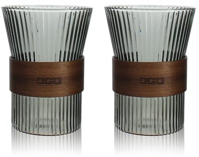 OGO LIVING - Lot de 2 tasses karl 250ml en verre borosilicate graphite - 7912196
