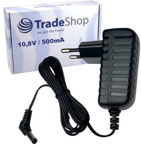 Trade-Shop 10,8V 0,5A Netzteil/Ladegerät/Trafo kompatibel mit Vorwerk 45813 VG100 VG 100 VC100 VC 100