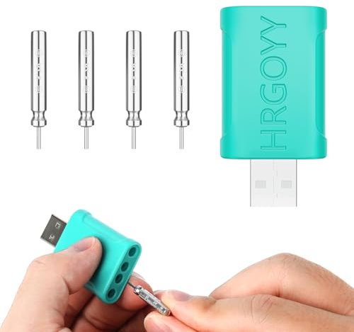 HRGOYY CR 425 LED Posen Angeln Batterie mit USB Ladegerät,Wiederaufladbare CR425-Pin-Batterie für Angelalarmglocken und Pose,LED Angel Posen Leuchtpose Angeln Zubehör