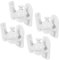 CRAFTHROU 4Pcs Adjustable Wall Mount Brackets for Surround Sound Speakers Durable Speaker Shelf Holder for Home Audio System Speaker Wall Mounts for Easy Installation