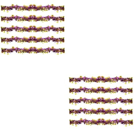 Cabilock 2 Sätze Blumenfarbleiste Ziehen Dekorationen Lametta Weihnachten Faschingsdekoration Karnevalsdekoration Weihnachtsdeko Dekorativer Lametta-anhänger Festival-anhänger 5 Stück * 2