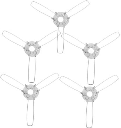 DECOMELODY 5stücke Lampenschirm Adapter Mit Federclips Für Verschiedene Lampenfassungen Installieren Langlebiges Metall Sicherer Halt Für Pendelleuchten Und Wandlampen