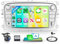 2G+64G Inalámbrico Carplay Android Radio Coche para Ford Focus II mk2 Mondeo S-MAX C-MAX Galaxy Kuga 7 Pulgadas Radio con Android Auto Navi GPS WiFi Mirror Link Bluetooth FM/RDS/EQ/SWC Cámara Trasera