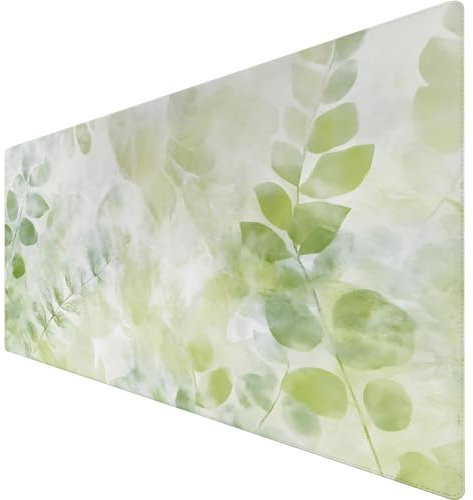 Tapis Souris Gaming XXL - Base Antidérapante, Résistant à l'usure | Motif Raz de Marée Pastèque & Surface en Tissu de Haute Qualité, Facile à Nettoyer pour Bureau/Gamer (Taille 800 x 300 mm) (9)