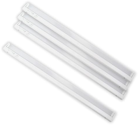 LUXULA 4 Stück LED Unterbauleuchte schwenkbar 84cm, Weiß, 12W 1200lm | Schrankbeleuchtung mit Schalter, 3CCT dimmbar 2700K 4000K 6000K, IP20, Unterbau Lichtleiste, Küchenlampe, verknüpfbar