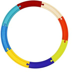 lmoikesz Holzeisenbahn Set mit Kurven, Lernspielzeug, Baukasten für fantasievolles Spielen, fördert Kreativität und Geschicklichkeit, Spielzeugrennwagen, Hand Augen Koordination