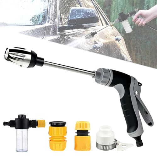 Pistola ad alta pressione Power Jet, Pistola Irrigazione Giardino, Idropulitrice a batteria, Idropulitrice portatile, Idropulitrice ad acqua Powerjet, per lavaggio auto, giardino e terrazza