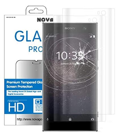 NOVAGO Compatible avec Sony Xa2- Pack de 2 Films Protection écran en Verre trempé incurvé 3D Protège la Totalité de l'écran (X2, Transparent)