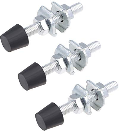 sourcing map M8x70mm Carbon Steel Toggle Clamp Screw Assembly with Rounded Spindle Tip 3pcs