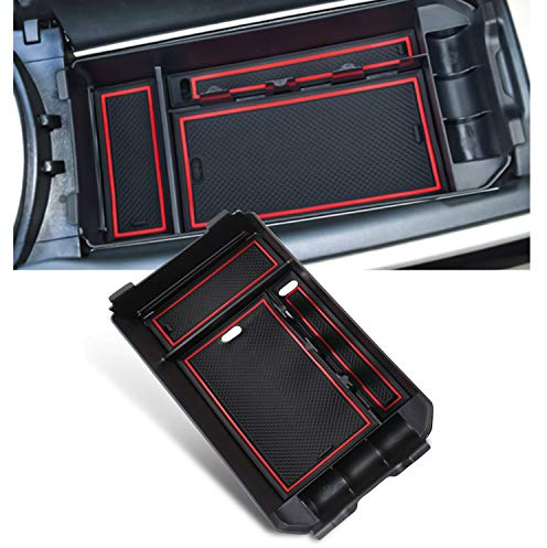 YEE PIN Mittelkonsole C Class W205 2015-2024 / GLC X253 2016-2024/ EQC CN293 2019-2023 Handschuhfach für Armlehne Organizer Aufbewahrungsbox Mit Rutschfestermatte Autozubehör
