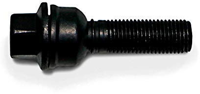 H&R Radschraube Kugelbund mit bewegliche Kugelbund R14 M14x1.50 - Länge 48mm - Schwarz (z.B. kompatibel mit Audi Q3, Q5)