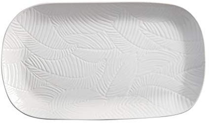 Maxwell & Williams Panama Fuente Grande para Servir de Gres en Caja de Regalo, 34 x 19 cm – Blanco