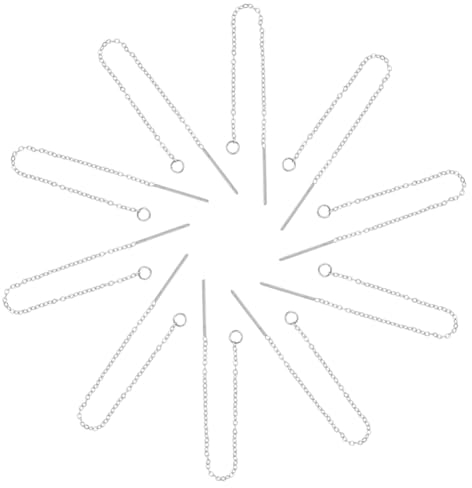 UNICRAFTALE 40 pz Circa 90-94 mm Fili per Orecchio Orecchini In Acciaio Inossidabile Infila Filo Ciondola Orecchino A Catena Lunga Filettato Fili In Acciaio Inossidabile per Creazione di Gioielli