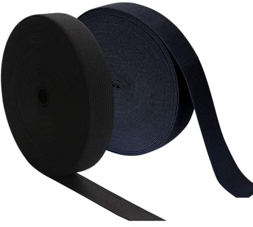 Reißfeste Gummiband Gummibänder Zum Nähen Breit 20 mm & 30 mm 20 Meter Schwarz Stark Gummilitze für Hosengummi Haushalt DIY Handwerk Stoffe Zum Nahen