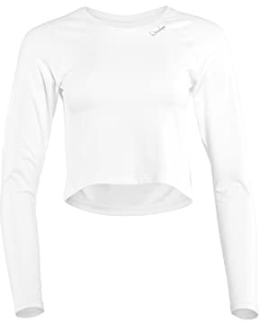 WINSHAPE Damen Light and Soft Cropped Long Sleeve Top Aet116ls Yoga-Shirt