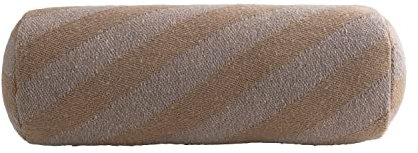 Bloomingville Nackenrolle aus recyceltem Baumwoll-Mischgewebe, gewebte Streifen, 55,9 x 20,3 x 0,0 cm, Violett