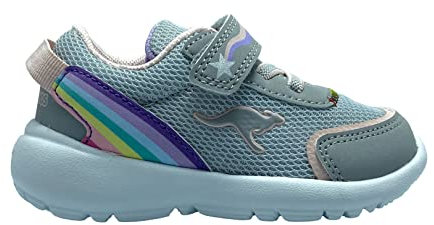 KangaROOS Jungen Mädchen KY-Motley EV Sneaker, Vapor Grey/Frost pink, 25 EU