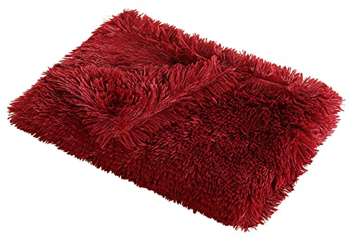Generisch Decke Decke Decke für Haustier Decke waschbar Hund weicher Überwurf Katzen Fleece- Hunde Katzen Welpen Welpen Decke Heimtierbedarf Haustier Haus Kürbisse (Wine, S)