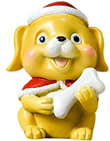 Rifuli Weihnachtsschmuck aus Kunstharz, Heimdekoration, Desktop, kleine Tierpuppen, Weihnachtsschmuck Aufbewahrung Schreibtisch (I #4, One Size)