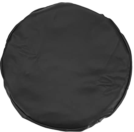 PATIKIL Round Bar Stool Cover, PU Leather Washable Elastic Stool Cushion Cover for Diameter 12-14 Chair, Black