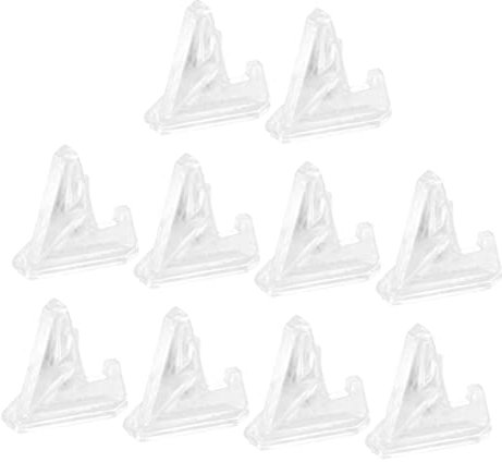 PLAFOPE 10 Stücke Ausweishalter Schutzhüllen Münzhalter Kartenst Nder Display Staffelei Transparent für Münzen Medaillen und Spielkarten