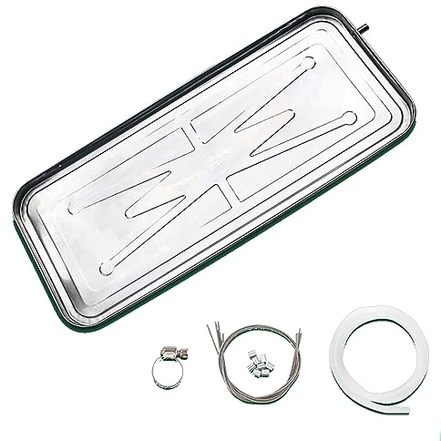 Bandeja Condensados Aire Acondicionado Kit de Drenaje de la Unidad Exterior con Acero Inoxidable Material Bandeja de Drenaje para Aire Acondicionado (Size : 1-2P)