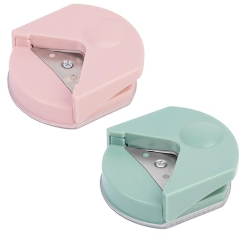 2 PCS Arrondisseur d'angles Perforateur d'angles Arrondisseur d'angles pour laminage de Films Coupe-Coins pour des Angles et des Demi-Cercles Parfaitement arrondis Coupe-papier Corner Perforatrice