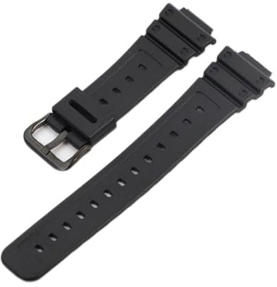 MAMA'S PEARL Geeignete Passform For Casio-Uhren-Armband, Silikon-Gummibänder, EF, Ersatz For Elektronische Armbanduhren, Sportuhrenarmbänder GW-M5610(Black black)