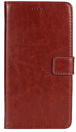 LCEHTOGYE Hülle für AMG H6, Handyhülle Hochwertige Bumper Schutzhülle Cover PU Case Handytasche HZFM - Braun