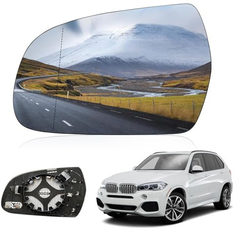 ANBOO Spiegelglas Links Beheizbar Außenspiegel Ersatzglas Asphärisch Beifahrerseite Mit Trägerplatte Für A3 A4 B8 A5 8K0 857 535A 8K0 857 536A Ab 2010