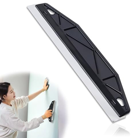 Paint Trim Guard, 12inch Multi-Purpose Straight Edge Tool, Paint Guide Painter Decor Guard Stainless Steel Decor Guide Perfect Size for Precision Painting (Black)